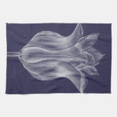 Monochrome Tulip III Theedoek (Horizontaal)