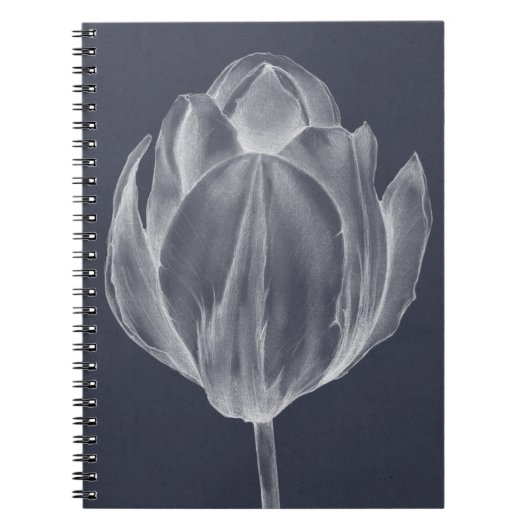 Monochrome Tulp I Notitieboek (Voorkant)