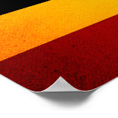 Monochrome Ugandese vlag Poster (Hoek)