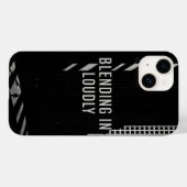 Monochrome Urban Shadow Play iPhone Case Blending (Achterkant (horizontaal))