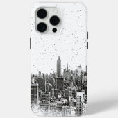 Monochrome Urban Skyline Case-Mate iPhone Case (Achterkant)