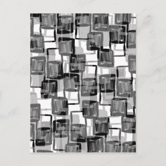 Monochrome vierkantjes briefkaart (Voorkant)