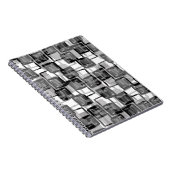 Monochrome vierkantjes notitieboek (Rechterzijde)