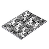 Monochrome vierkantjes notitieboek (Linkerzijde)