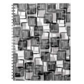 Monochrome vierkantjes notitieboek (Voorkant)