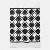 Monochrome vierkantjes theedoek (Verticaal)