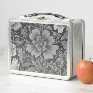 Monochrome vintage bloempatroon