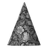 Monochrome vintage bloempatroon feesthoedjes (Links)