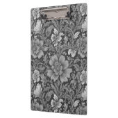 Monochrome vintage bloempatroon klembord (Links)