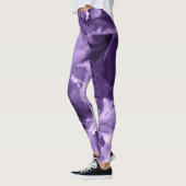 Monochrome Viooltjes Leggings (Links)