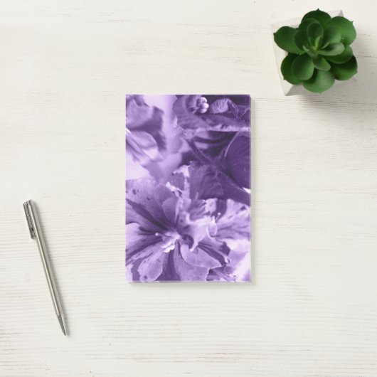 Monochrome Viooltjes Post-it® Notes (Kantoor)