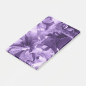 Monochrome Viooltjes Post-it® Notes (Schuin)