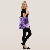 Monochrome Viooltjes Tote Bag (Op model)