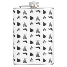Monochrome Vlinder Heupfles