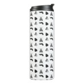 Monochrome vlinder thermosbeker (Gedraaid links)