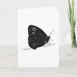 Monochrome Vlinderkaart Kaart