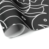 Monochrome Vogels & Bloemen Inpakpapier (Rol Hoek)