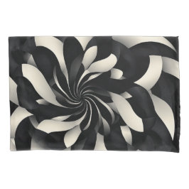 Monochrome werveling van elegantie kussensloop