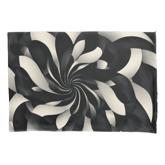 Monochrome werveling van elegantie kussensloop (Voorkant)
