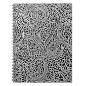 monochrome wervelkolom Notitieboek (Voorkant)