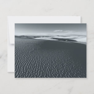 Monochrome White Sands Nationaal Park Landschap Briefkaart