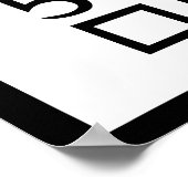 Monochrome Wiener Werkstaette van Amerika Poster (Hoek)