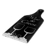 Monochrome wijn- en kaasplank snijplank (Hoek)