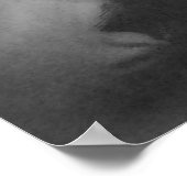 Monochrome witch Bat Night Cauldron Black Cat Poster (Hoek)