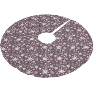 Monochrome witte sneeuwvlokken kerstboomrok kerstboom rok
