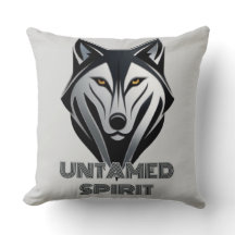 Monochrome Wolf Silhouet in een gedurfde Abstracte