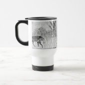 Monochrome Wolf Wild Animal Reisbeker (Links)