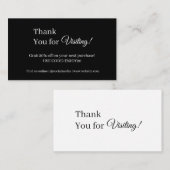 Monochrome zakelijke korting Kaart | Aangepaste be (Voorkant / Achterkant)