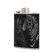 Monochrome zebras heupfles (Links)