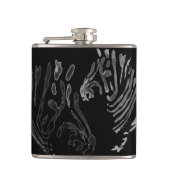 Monochrome zebras heupfles (Voorkant)