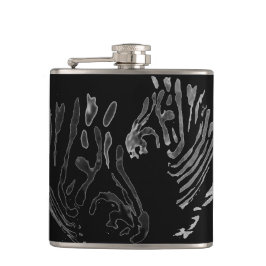 Monochrome zebras heupfles