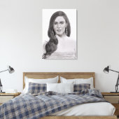 Monochrome Ziel Canvas Afdruk (Insitu (Slaapkamer))
