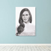 Monochrome Ziel Canvas Afdruk (Insitu (Houten vloer))