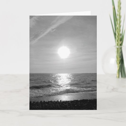 Monochrome zon schijnt op de Zeeen Kaart (Voorkant)