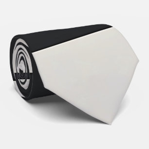 Monochrome zwart-witte dambordstijl stropdas