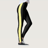 Monochrome zwart zwart zwart, verticaal bereik leggings (Rechts)