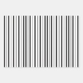 Monochrome zwarte en witte elegante patronen inpakpapier vel (Voorkant 2)