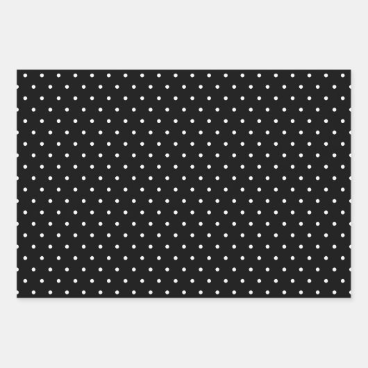 Monochrome zwarte en witte elegante patronen inpakpapier vel (Voorkant)