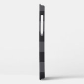 Monochrome zwarte grijze Kroatische controleurs Case-Mate iPhone Case (Achterkant / Links)