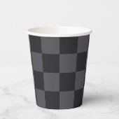 Monochrome zwarte grijze Kroatische controleurs Papieren Bekers (Links)