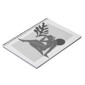 Monochroom Abstract figuur Notitieboek (Linkerzijde)