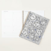 Monochroom Abstract Floral Notitieboek (Display)