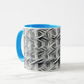Monochroom abstract geometrisch patroon 1279 mok (Voorkant links)