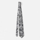 Monochroom abstract geometrisch patroon 1279 stropdas (Achterkant)