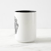 Monochroom Abstract Penseelstreek Monogram Mok (Midden)