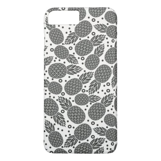 Monochroom Ananassen Case-Mate iPhone Case (Achterkant)